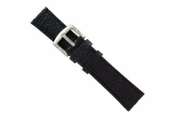 Handmade Genuine Black Beaver Tail Leather Watch Strap