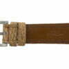 Handmade Genuine Tan Beaver Tail Leather Watch Strap (Made in U.S.A)