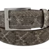 Natural Texas Diamond Back Rattle Snake Leather Belt