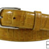Saddle Tan Alligator Leather Belt | Artifex Leather