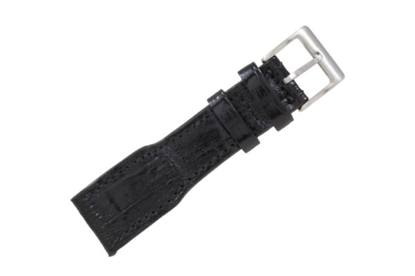 Handmade Genuine AAA Ultra IWC Black Alligator Leather Watch Strap (Made in U.S.A)