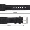 Handmade Genuine AAA Ultra IWC Black Alligator Leather Watch Strap (Made in U.S.A)