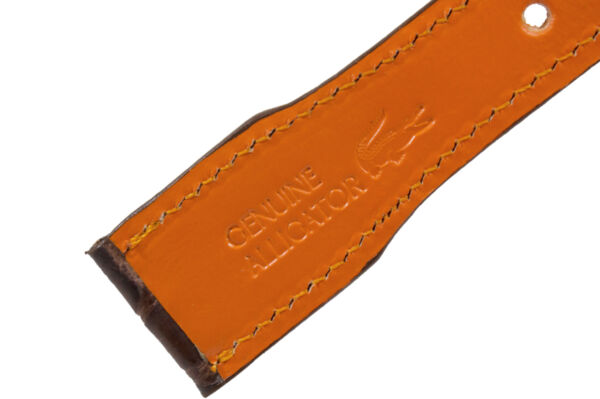 Handmade Genuine AAA Ultra IWC Brown Alligator Leather Watch Strap (Made in U.S.A)