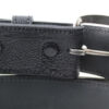Black-Ostrich-leg-leather-belt