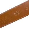Handmade Genuine Brick (Orange) Italian Suede Leather Belt for Men