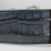 Genuine Navy Blue Alligator Leather Belt for Men