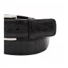 Handmade Black Alligator Leather Belt