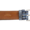 Genuine Handmade Antique Blue Lizard Leather Watch Strap (Made in U.S.A)