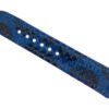 leather watch strap python blue black