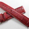 watch strap alligator red glazed