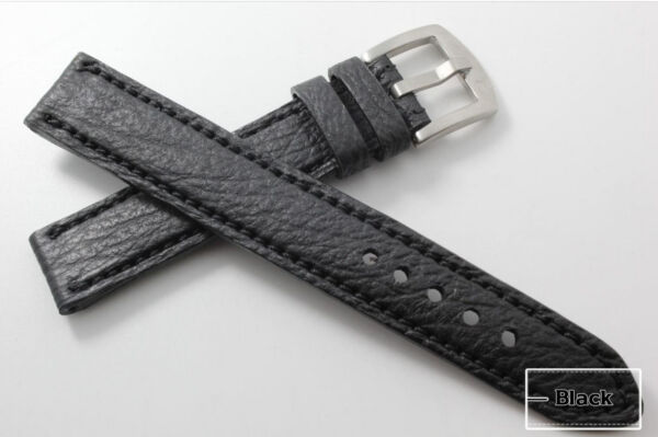 Handmade Genuine Black Shark leather Watch Strap