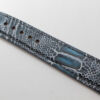 leather watch strap ostrich blue graphite