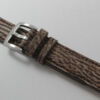 HandmadeÂ  Genuine Washed Brown Shark leather Watch Strap