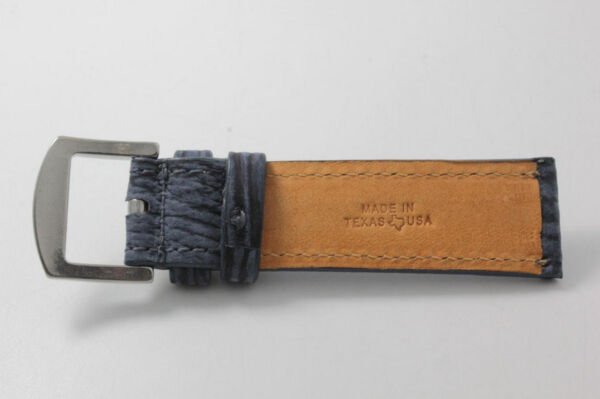 Handmade Genuine Indigo Shark leather Watch Strap