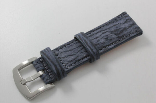 Handmade Genuine Indigo Shark leather Watch Strap