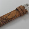 ostrich leg leather watch strap rustic caramel