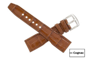 leather watch strap alligator cognac IWC pilot