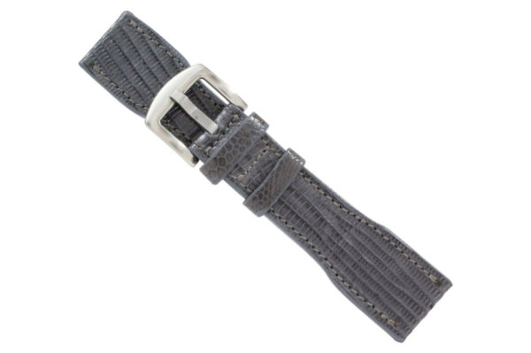 leather watch strap lizard gray IWC pilot