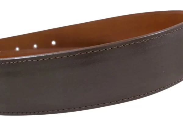 Brown Alligator Tip Leather Belt