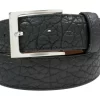 Genuine Handmade Black American Bison Leather Belt