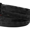 Genuine Hornback Black Alligator Leather Belt