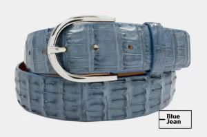 BlueJean alligator-double-tail-leather-belt