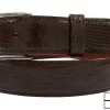 Genuine Handmade Brown Lizard Leather Belt (1 1/4 in)
