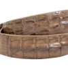 Cigar Alligator Double Tail Leather Belt mens