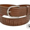 Genuine Cigar Brown Alligator Leather Belt for men