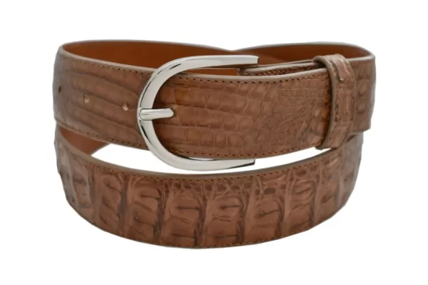 Genuine Cigar Brown Alligator Leather Belt for men