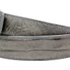 Genuine Grey Alligator Leather Belt for men