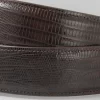 Genuine Handmade Brown Lizard leather Belt for Men