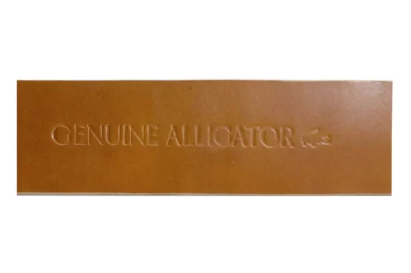 Tan alligator-double-tail-leather-belt