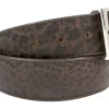 Genuine Handmade Brown American Bison Leather Belt
