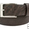 Genuine Handmade Brown American Bison Leather Belt