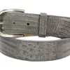 Genuine Grey Alligator Leather Belt for men