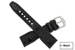 IWC Pilot Style Handmade Genuine Black  Alligator Watch Strap