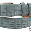 Genuine Handmade AAA ULTRA Cadet Gray Suede  Alligator Leather Belt