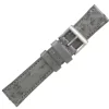 Gray Bruciato Full Quill Ostrich Leather Watch Strap
