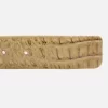 Genuine Hornback Tan Caiman Crocodile Leather Belt for Men