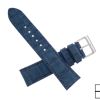 Handmade Genuine AAA Ultra Blue Suede Alligator Leather Watch Strap (Made in U.S.A)