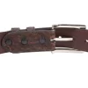 Handmade Genuine Dark Brown Elephant Leather Belt for Men Made in USA
