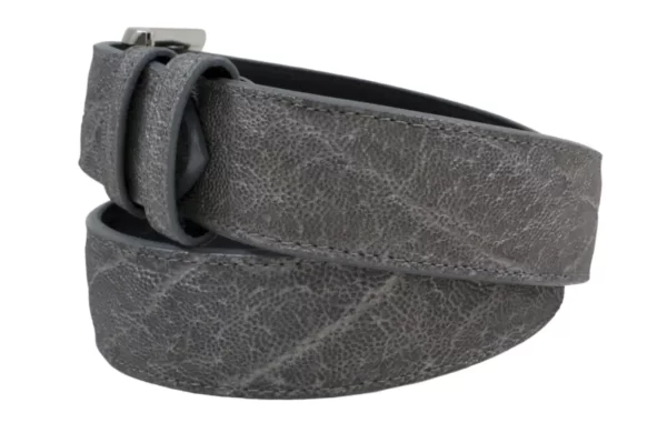 Handmade Genuine Grey Elephant Leather Belt for Men