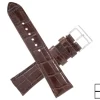 Handmade Genuine AAA Ultra Brown Alligator Leather Watch Strap (Made in U.S.A)