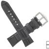 Handmade Genuine AAA Ultra Gray Alligator Leather Watch Strap (Made in U.S.A)