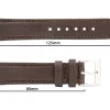 Genuine Goat Brown Leather Watch Strap