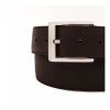 Authentic Brown Italian Calf Leather Belt (Made in U.S.A)