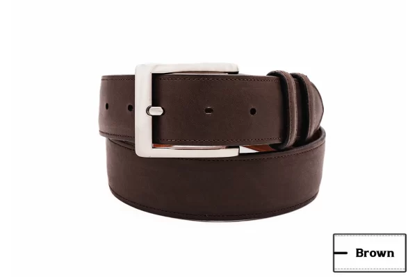 Authentic Brown Italian Calf Leather Belt