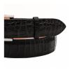 Black American Alligator Leather Belt