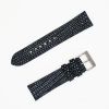 Genuine Washed Blue Lizard Leather Watch Strap (Made in U.S.A)